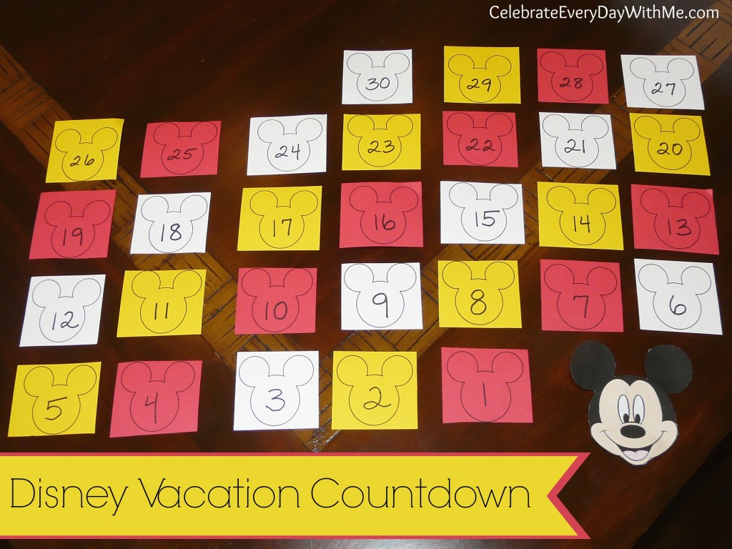 Disney Vacation Countdown - Celebrate Every Day With Me