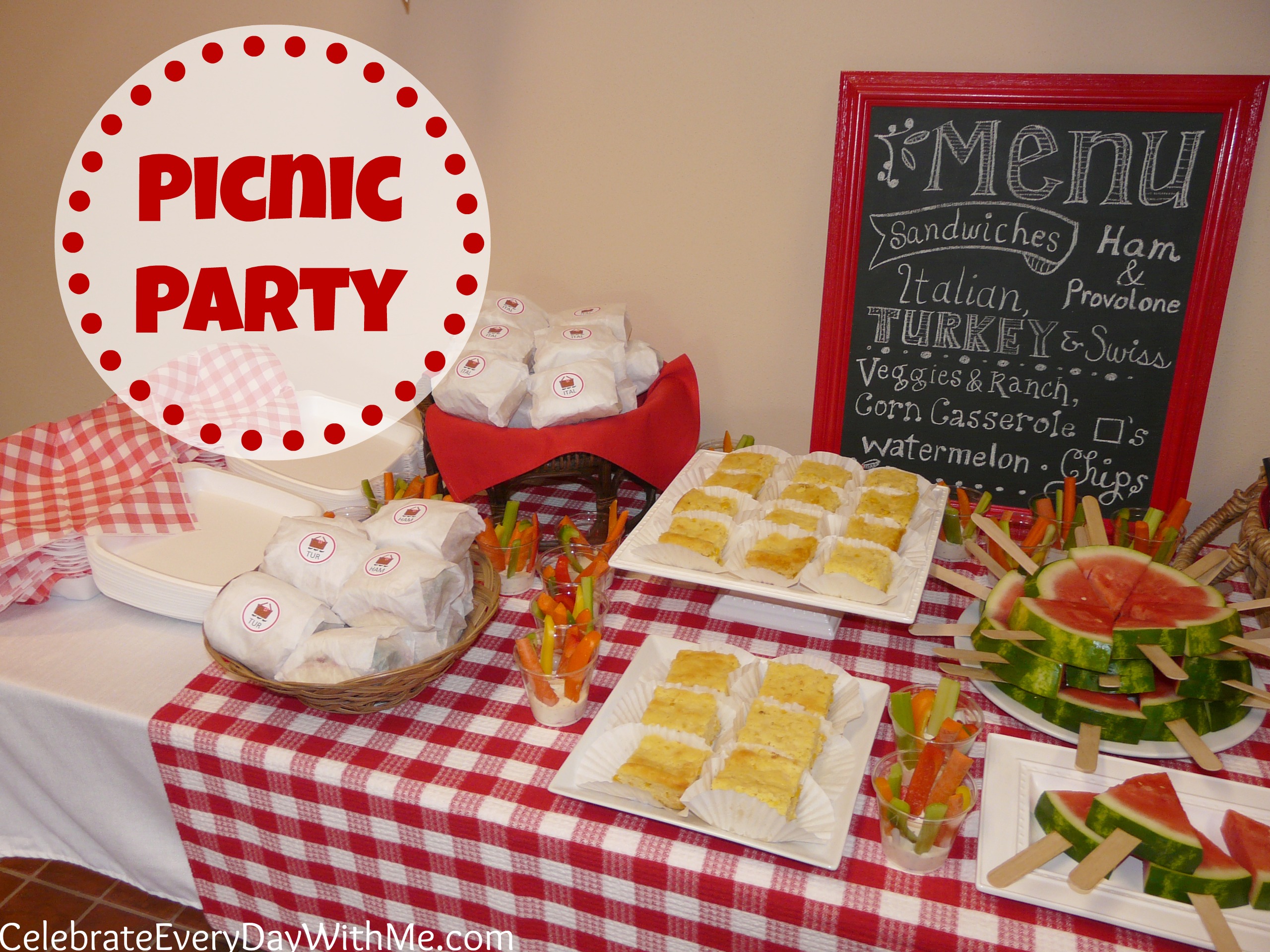 A Picnic Party - Celebrate Every Day With Me