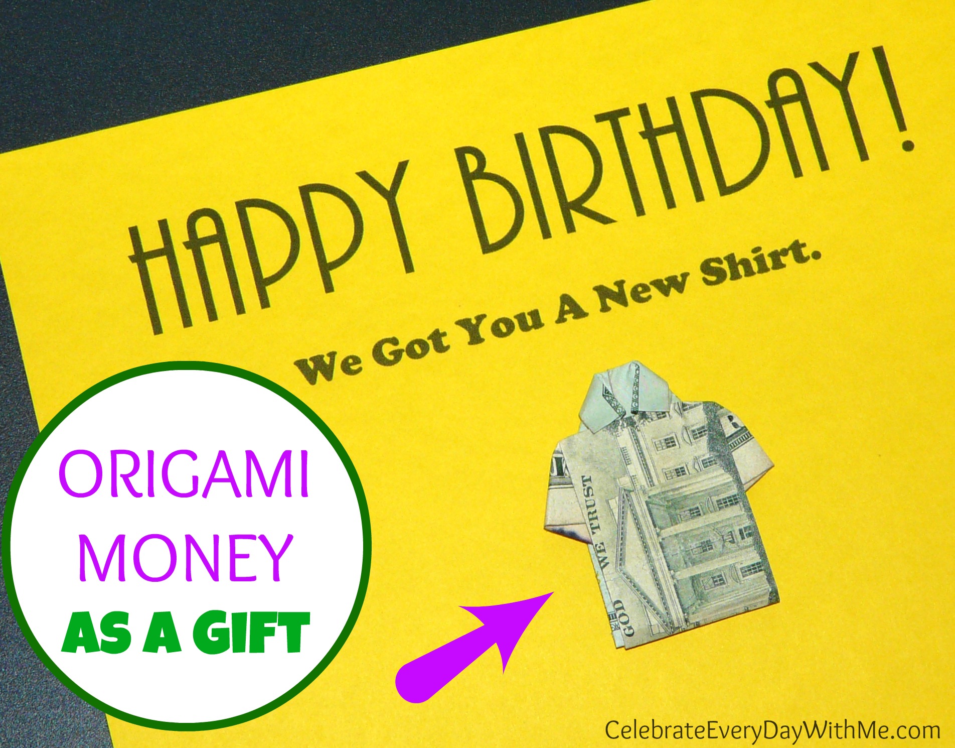 Origami Money as a Gift Celebrate Every Day With Me