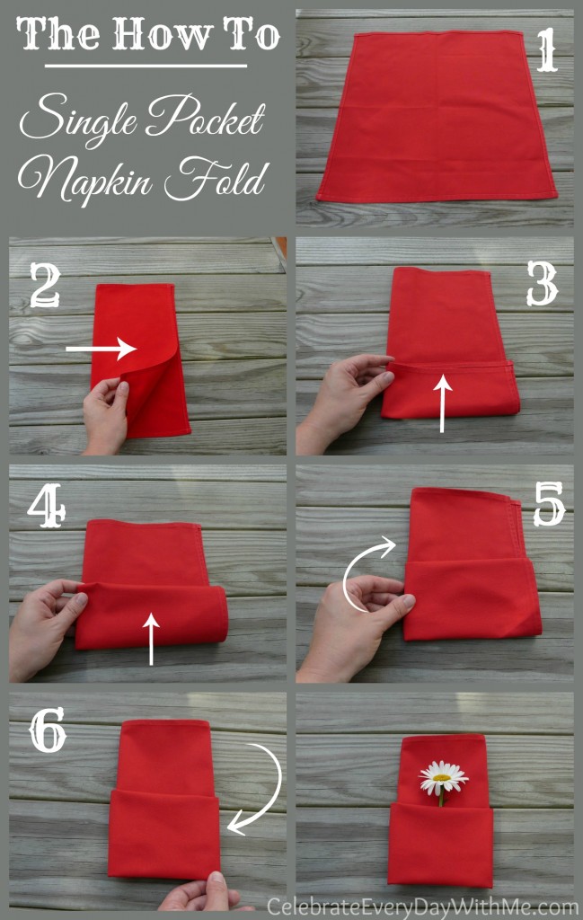 Single Pocket Napkin Fold For Summer Entertaining EF 5 Celebrate   Instructions For Single Pocket Napkin Fold 649x1024 