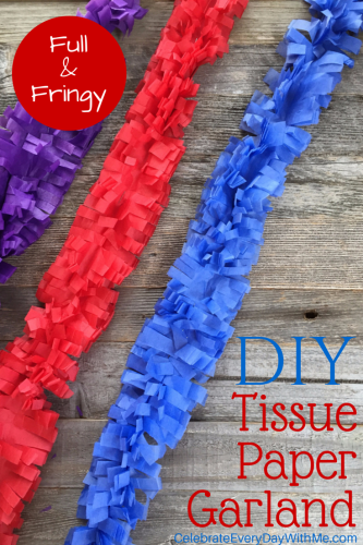 diy crepe paper garland